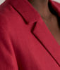 Picture of FLORINE FUCHSIA LINEN DOUBLE-BREASTED BLAZER